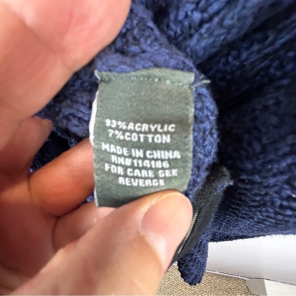 89th & Madison Navy Blue Knit Open Front Longline Sweater Vest XL - Picture 9 of 12